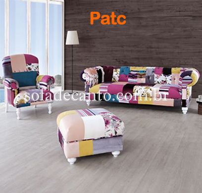 Sofá patchwork - Trabalho Artístico