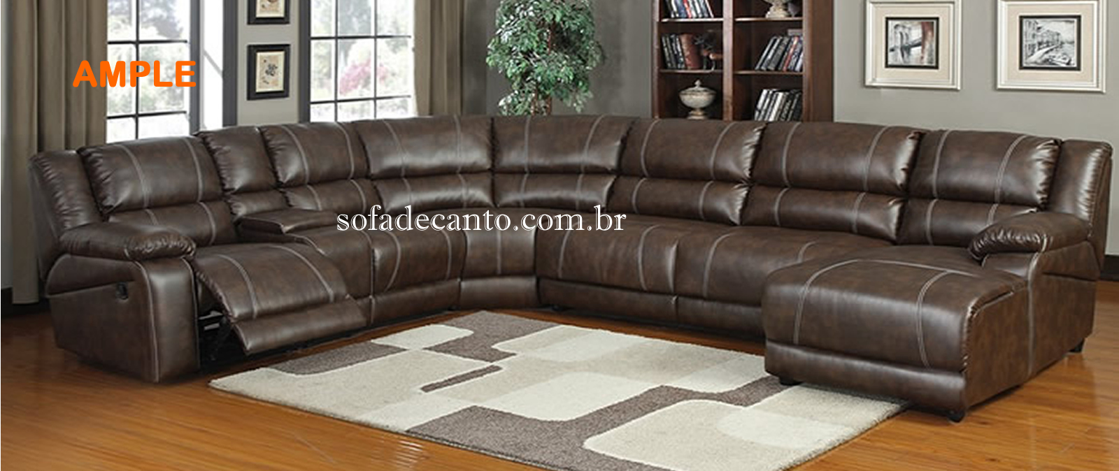sofá canto reclinável - Conforto sem igual