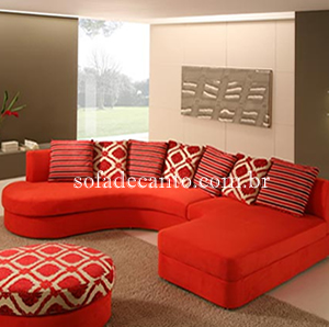Sofá com chaise - Alinhado e Gostoso de sentar