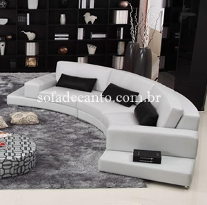 Sofás curvo Última Tendência